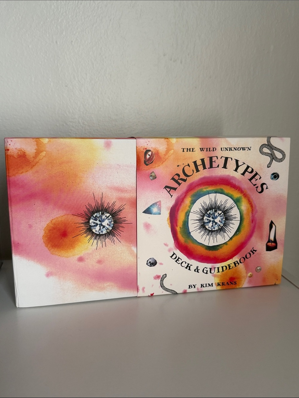 The Wild Unknown Archetypes Tarot Deck & Guidebook - Pink Orange Watercolor